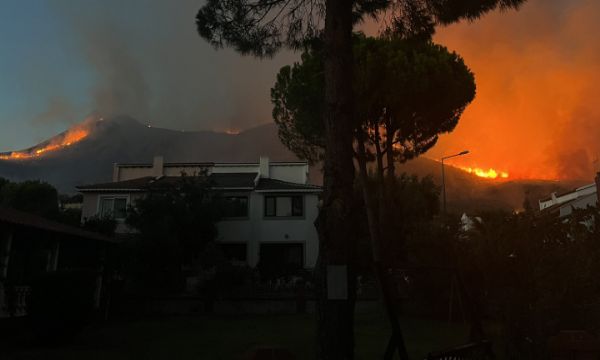 Urla'da orman yangını!